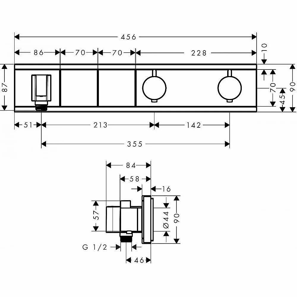 Смеситель для душа Hansgrohe RainSelect 15355000
