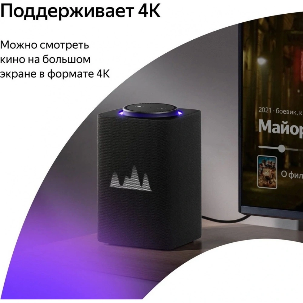 Умная колонка Яндекс Станция Макс с Алисой, с Zigbee (YNDX-00053K) графит