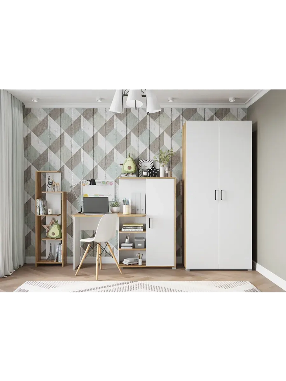 Шкаф для одежды 900 Лайт (Крафт золото)