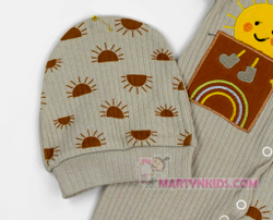 комплект комбинезон -шапочка Солнышко "лапша" 4914