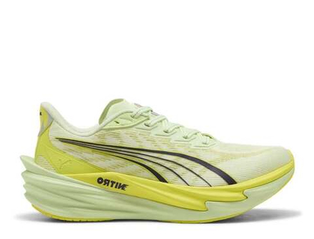 Кроссовки для бега женские Puma Deviate Nitro 4 Apple Spritz в жёлто-зелёные