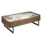 Прямоугольный журнальный стол 2131/437-D из ореха и керамики