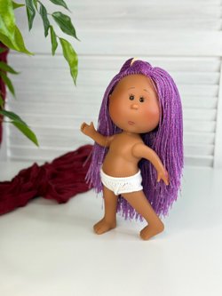 Кукла Nines виниловая 23см Little Mia Latina без одежды (3199WL8A1)