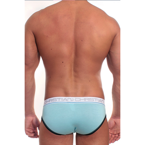 Мужские трусы брифы голубые ANDREW CHRISTIAN AC4112013-36-38
