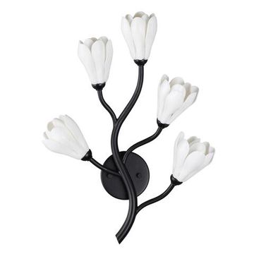 5090/5W MODERN ODL25 553 черный матовый/белый/фарфор Бра G4 LED 5*5W GARDI