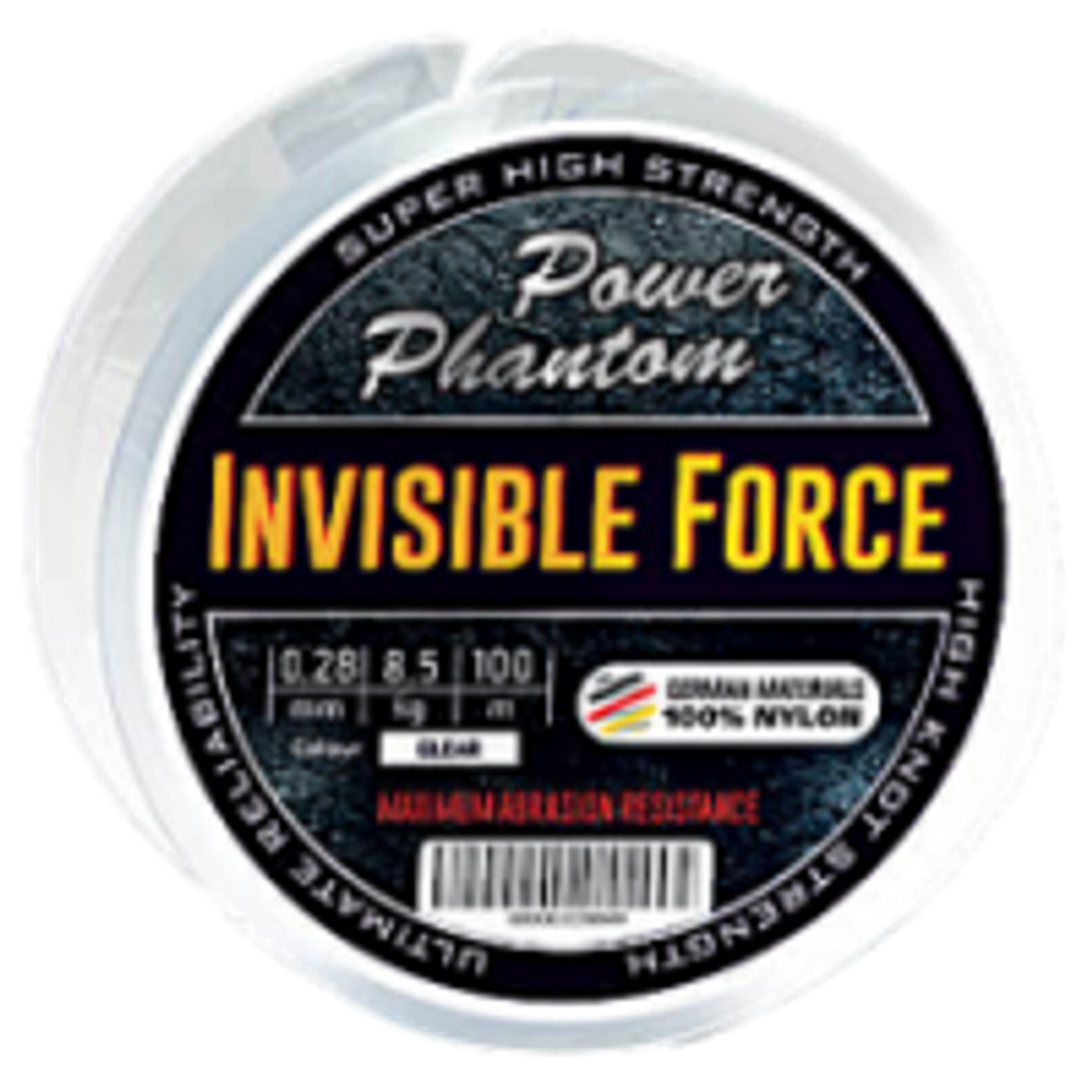 Леска Power Phantom Invisible Force 100м 0.20мм 5.5кг Clear