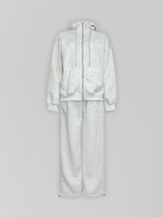 Спортивный костюм-тройка 23367 из зип-кофты, прямых штанов на кулиске и жилета