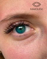 Оттеночные бирюзовые линзы для Светлых глаз Marquise solo aqua для дальнозоркости и близорукости