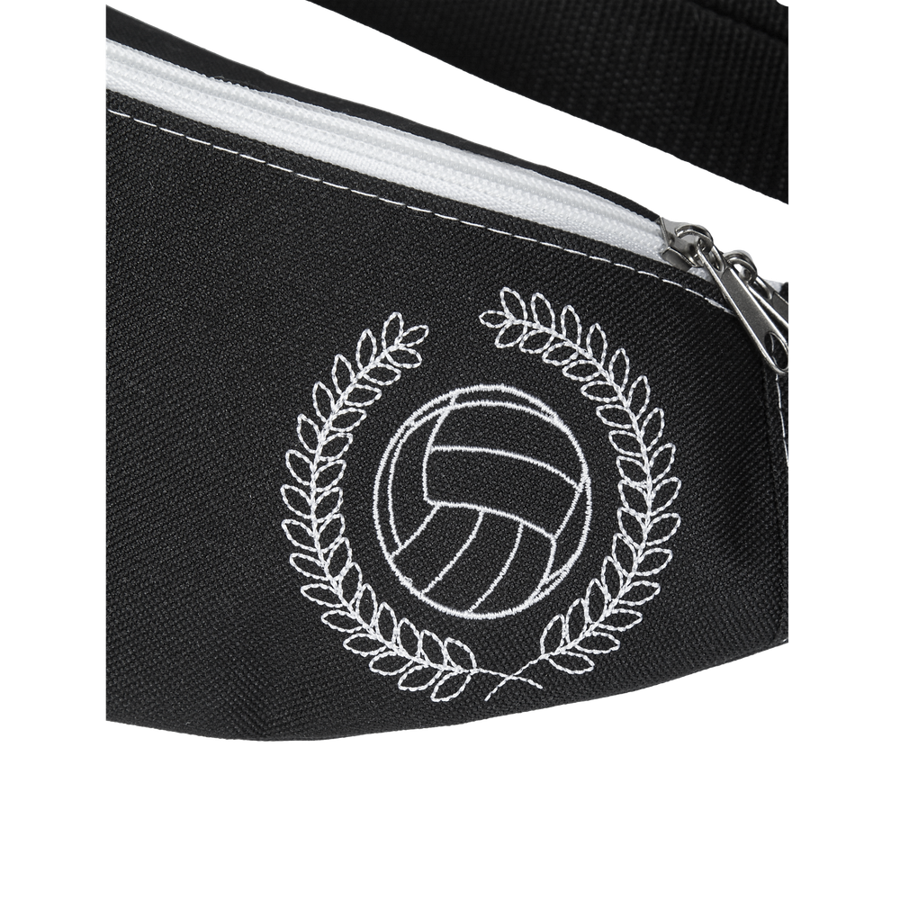 Поясная сумка Мяч чёрная