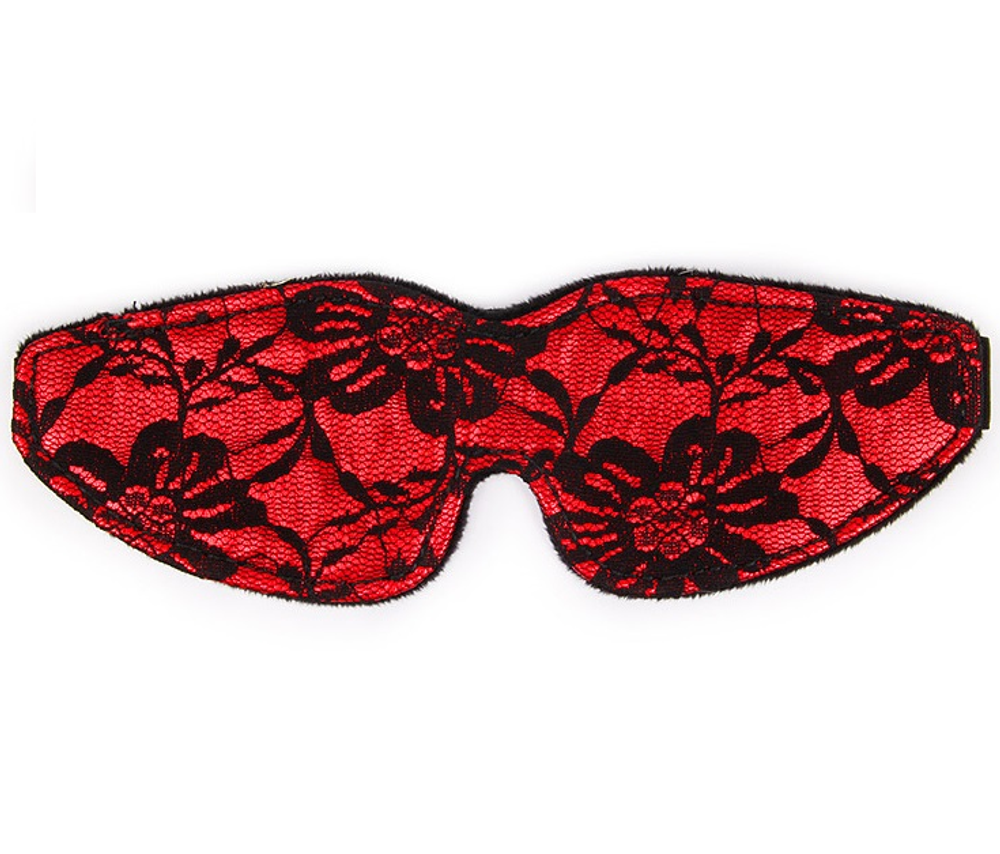 Маска на глаза NotabuBDSM закрытая красная