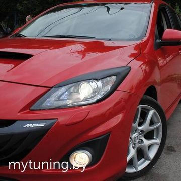 Реснички на фары для Mazda 3 BL