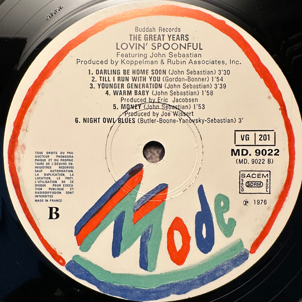 The Lovin' Spoonful - The Great Years (Франция 1979г.)