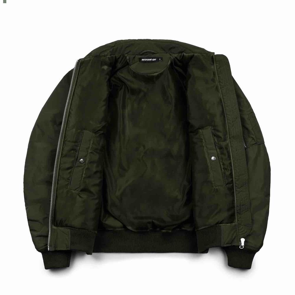 Бомбер Питерский щит Спарта хаки