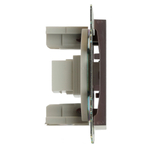 Розетка HDMI 2.1, Type A (механизм), STEKKER GLS00-7118-04, серия Катрин, шоколад 50064