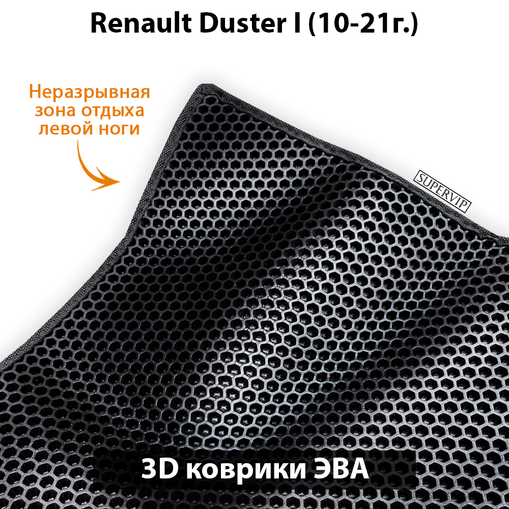 комплект эва ковриков в салон авто для renault duster I 10-21 от supervip