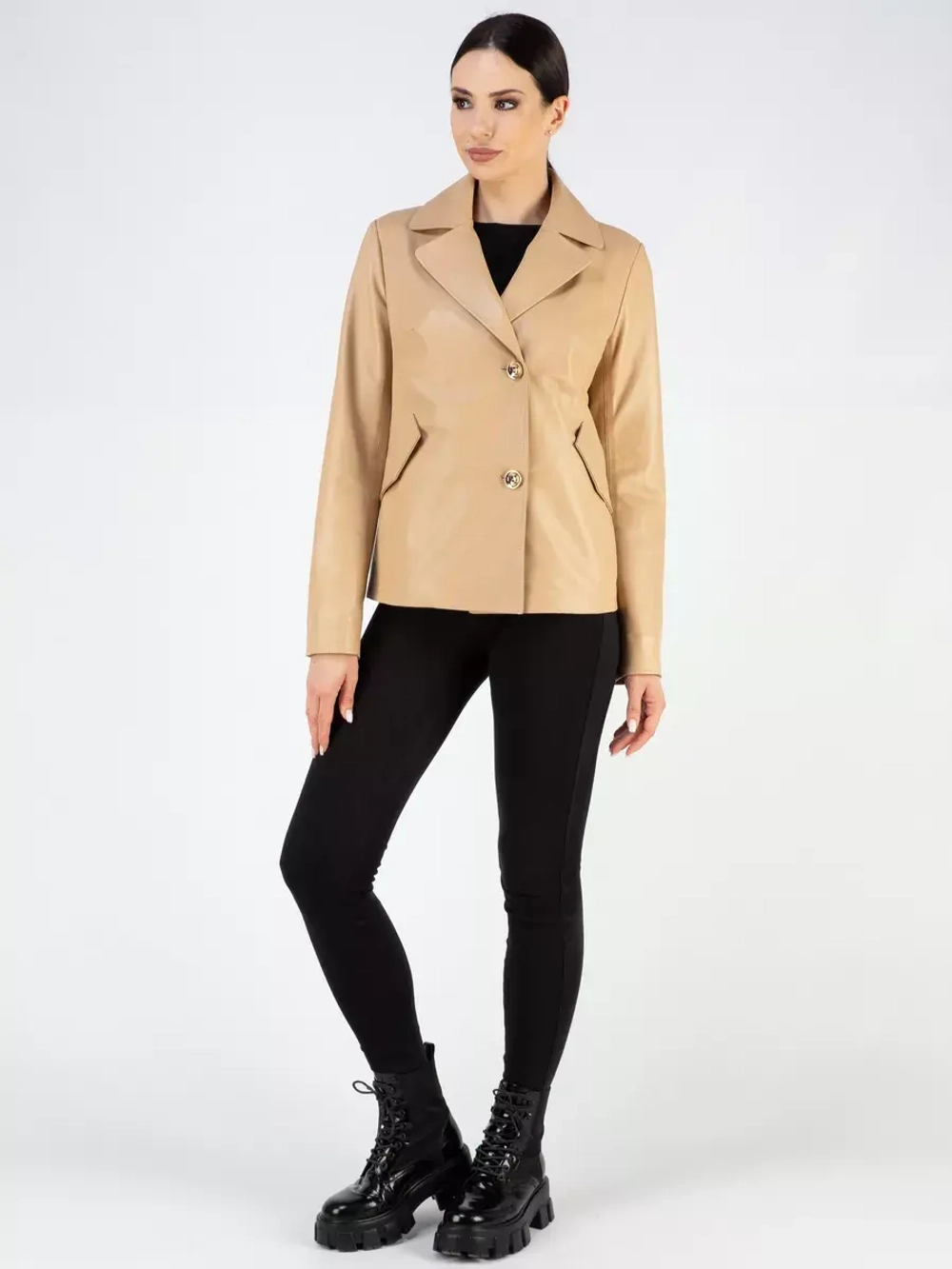 Куртка кожаная натуральная Турция блейзер