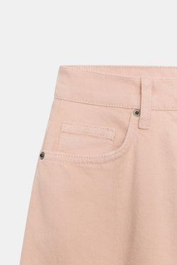 ZARA ДЖИНСЫ ZW COLLECTION BARREL ПЭЧВОРК СО СРЕДНЕЙ ПОСАДКОЙ, РОЗОВЫЙ