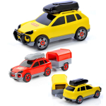 Машина Легковая с прицепом, микс, сетка (Полесье)