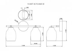 Спот Moderli Adalina V11837-2C