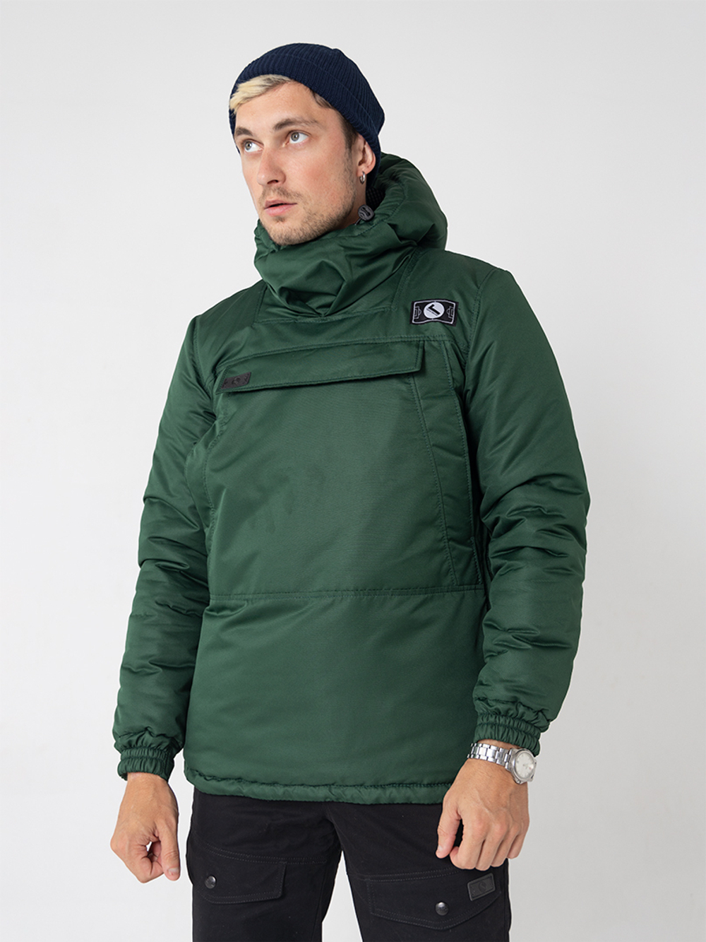 Анорак зимний мужской Город Горький зеленый