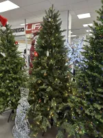 Елка с гирляндой "Никольская" (Литая хвоя) от 2,1 м до 2,4 м