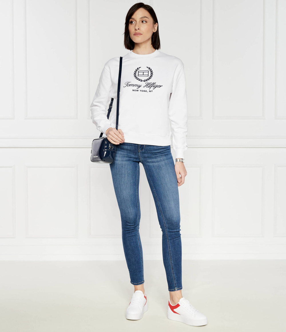 Кожаные кроссовки th platform court Tommy Hilfiger - белый(FW0FW07910)