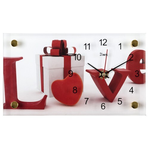 Часы 21 Bek настольные 1323-26 "Love"