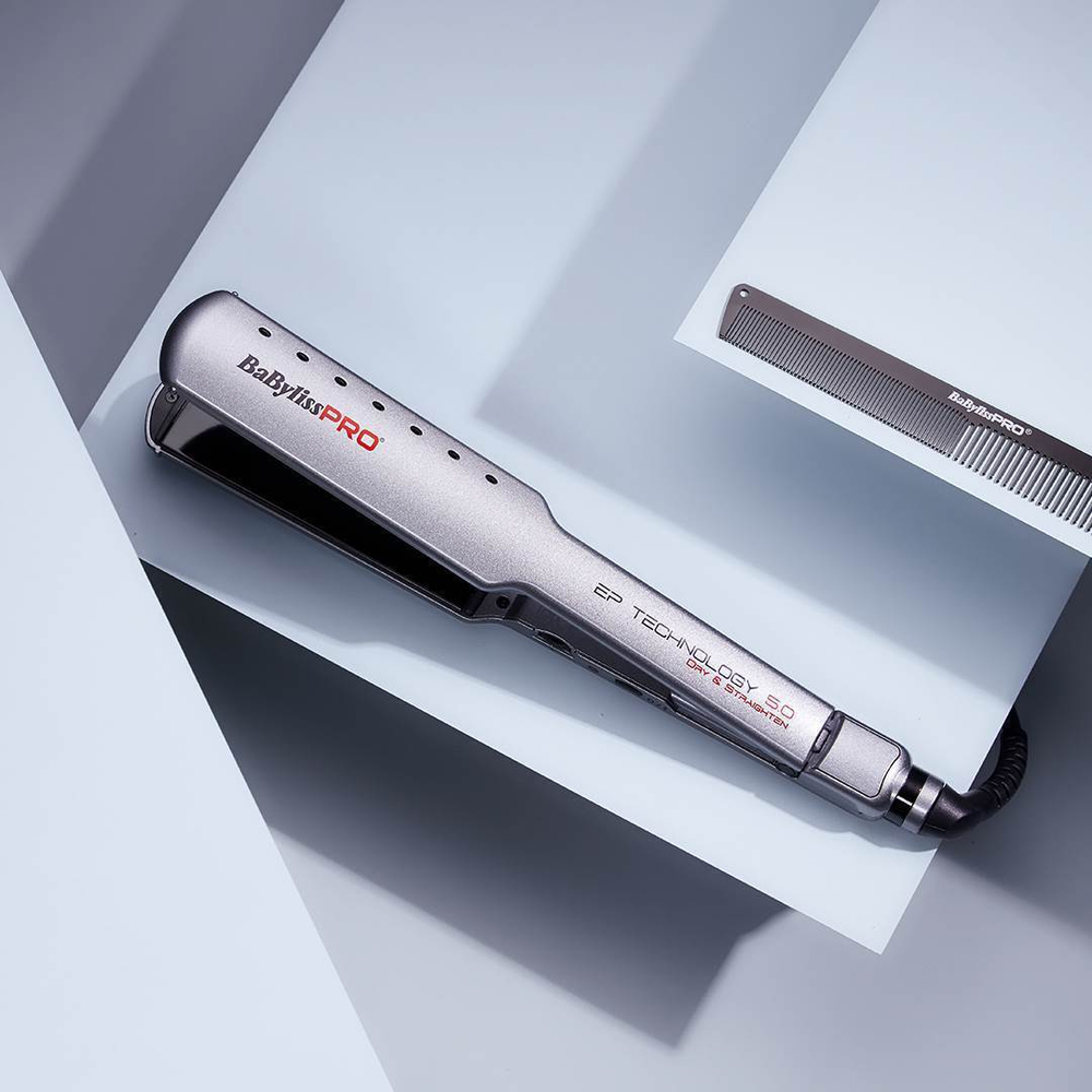 Щипцы-выпрямитель BaByliss Pro с покрытием EP Technology 5.0 Wet and Dry