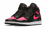Кроссовки Jordan Air Jordan 1 Retro High Black Hyper Pink (Женская размерная сетка)