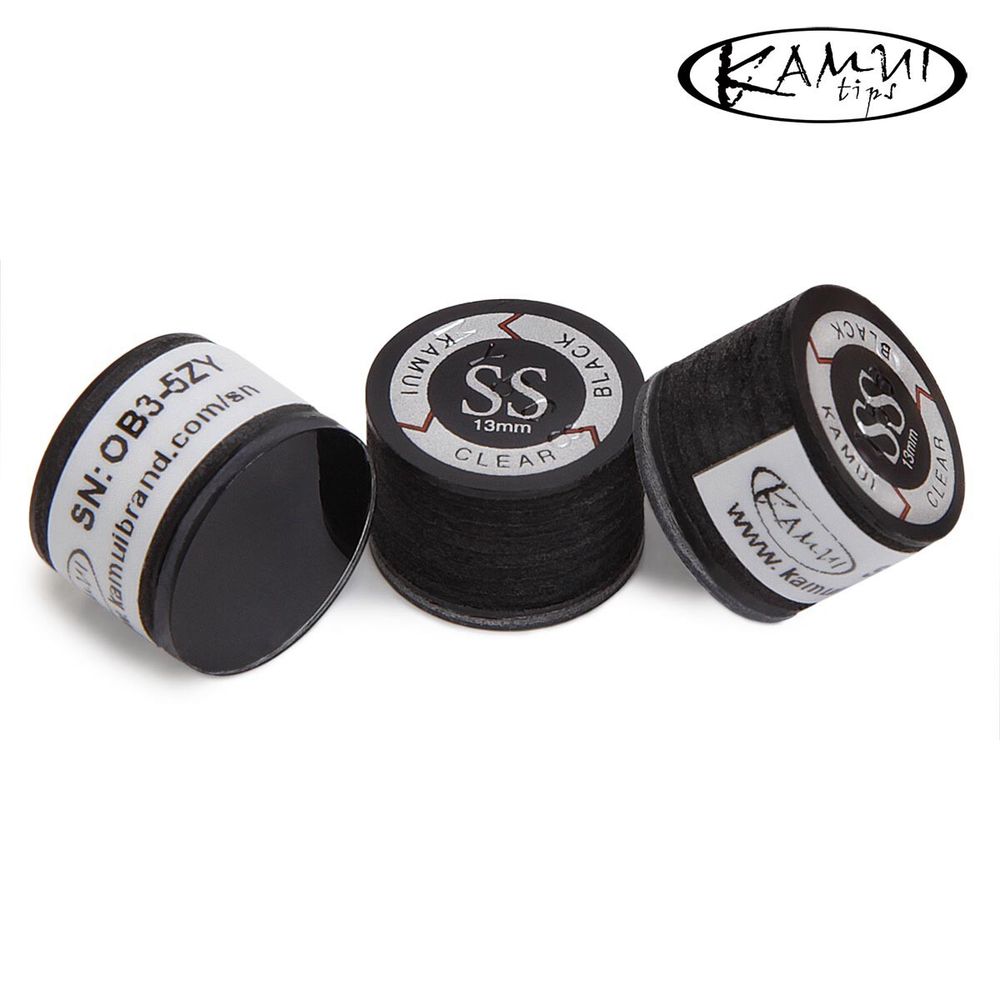 Наклейка для кия Kamui Clear Black ø13мм Super Soft 1шт.