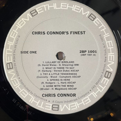 Винтажная виниловая пластинка LP The Finest Of Chris Connor (USA 1976)