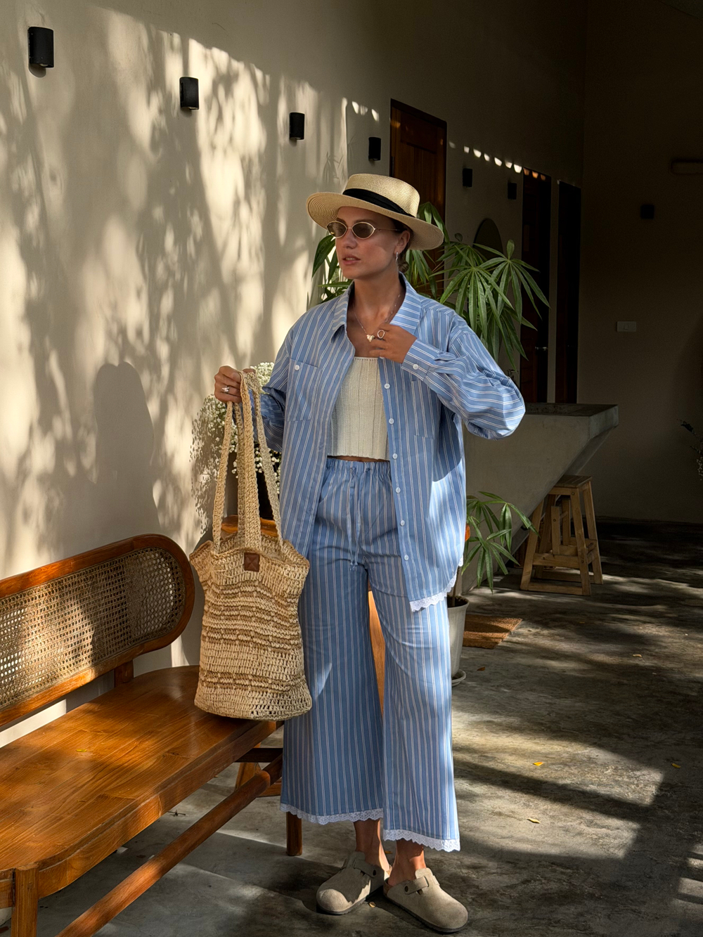 Костюм Village небесно-голубой