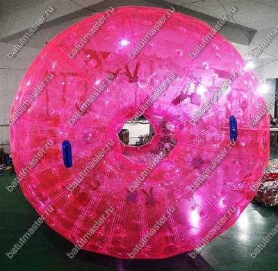 Зорб "Розовый" ПВХ, диаметр 2,1 м