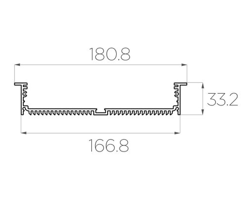 Профиль врезной алюминиевый LC-LPV-32180-2 Anod