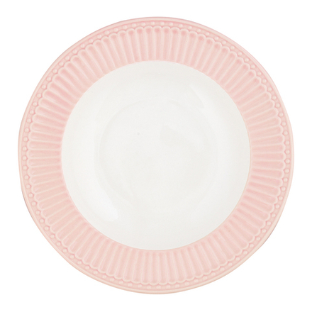 Тарелка глубокая Alice pale pink, 21,5 см