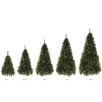 Елка «Венская» 210 см, ПВХ+Леска, ягоды и шишки (1042 веток)