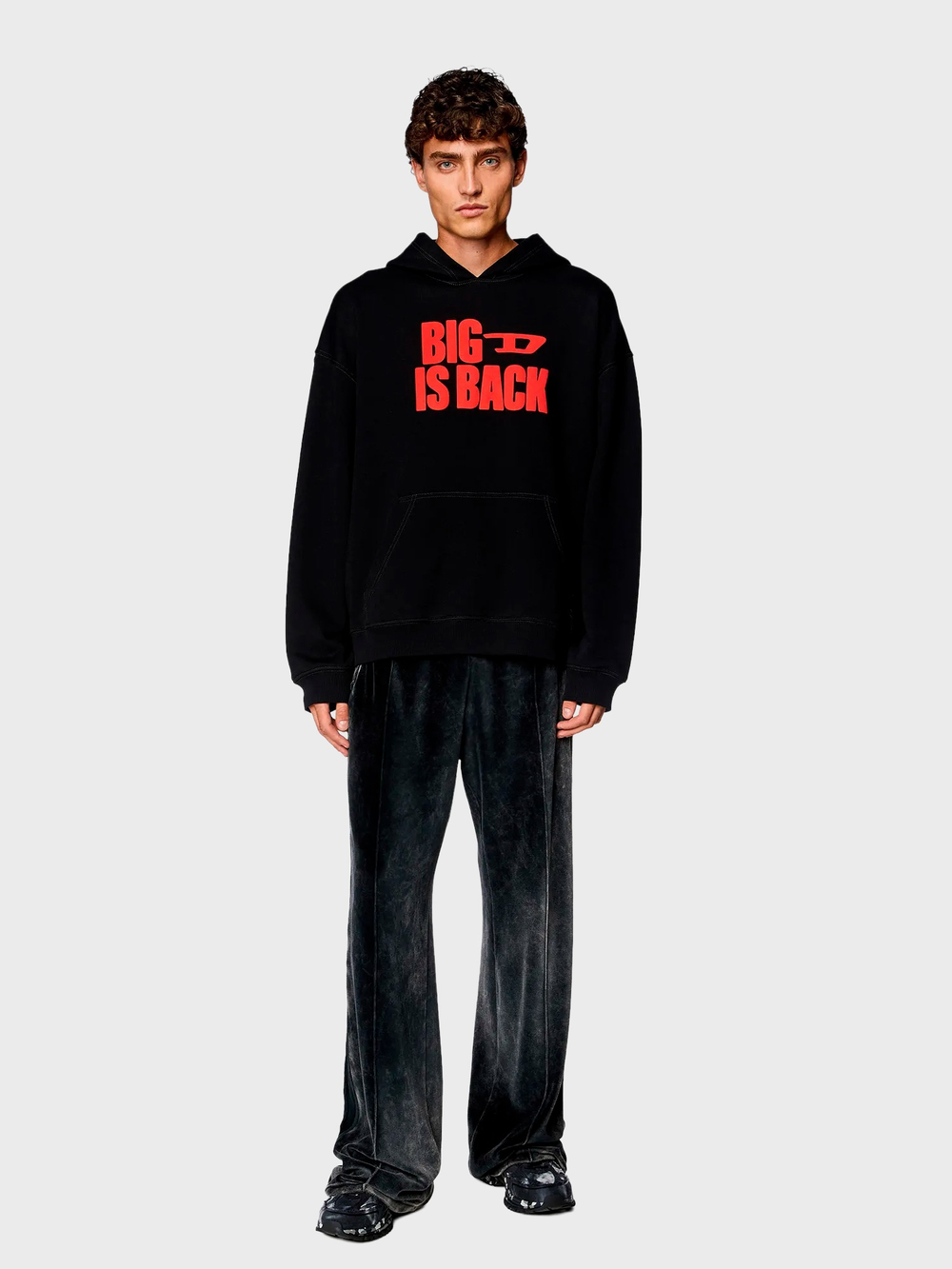 Худи Diesel S-BOXT-HOOD-N2 Big D Black