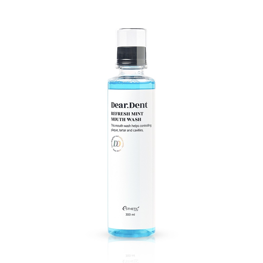 [ESTHETIC HOUSE] Dear.Dent Refresh Mint Mouth Wash - Ополаскиватель для рта ОСВЕЖАЮЩИЙ, 300 мл
