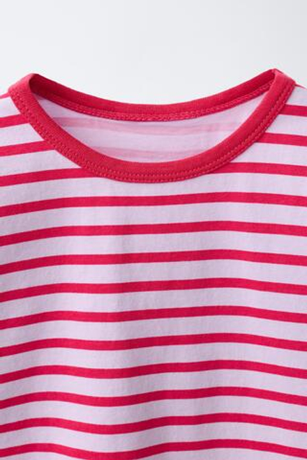 ZARA ФУТБОЛКА В ПОЛОСКУ, КРАСНЫЙ