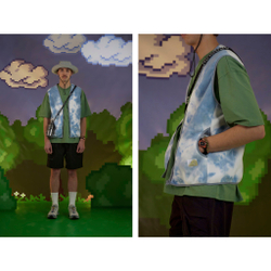 Жилетка Called a Garment Wilderness Tie-Dye Vest "Cloudy Sky"