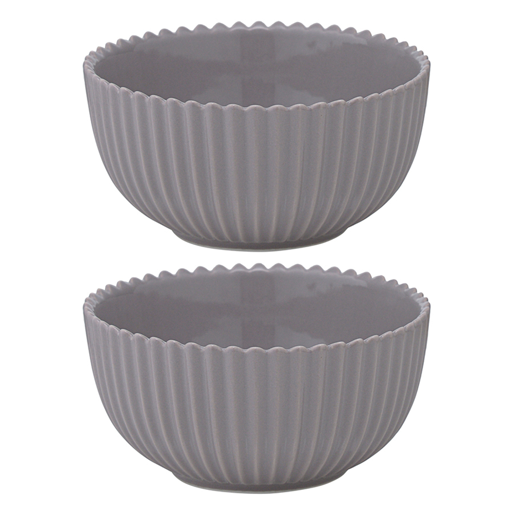 Набор из двух салатников темно-серого цвета из коллекции edge, 300 мл