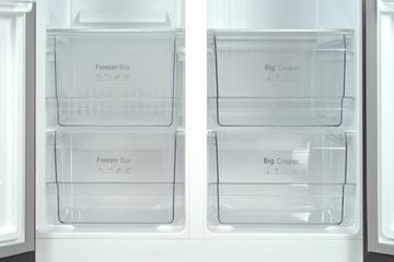 Холодильник Kraft KF-HC2485CG бежевое стекло