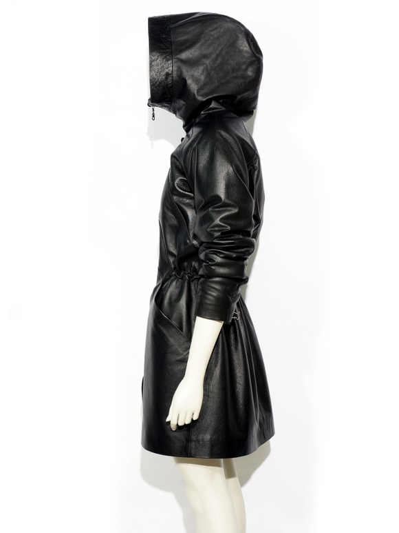 Куртка кожаная аляска женская