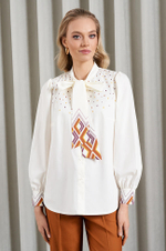 22912 Блузка женская (молочный)