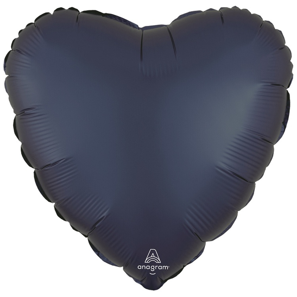 Шар фольгированный Сердце 43 см (Синий)