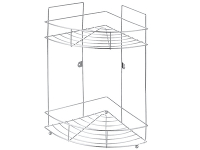 Полка 2-х ярусная угловая 22*22*38см W2348A-2