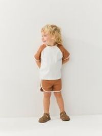 Комплект футболка и шорты "Орех" из рифленой ткани 0+