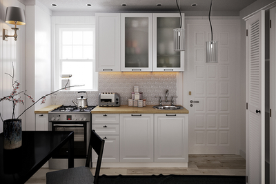 Кухня Ницца Royal 1600 Blanco МДФ прямая