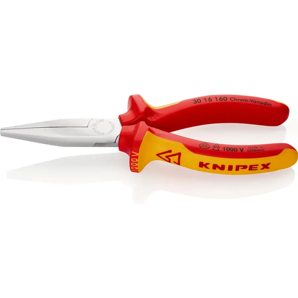 Длинногубцы хромированные 160 мм Knipex 30 16 160