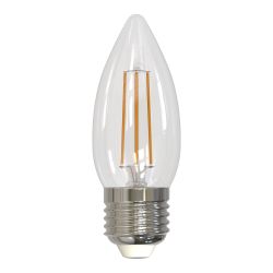 LED-C35-5W-NW-E27-CL-DIM GLA01TR Лампа светодиодная диммируемая. Форма свеча. прозрачная. Серия Air. Белый свет 4000K. Картон. ТМ Uniel